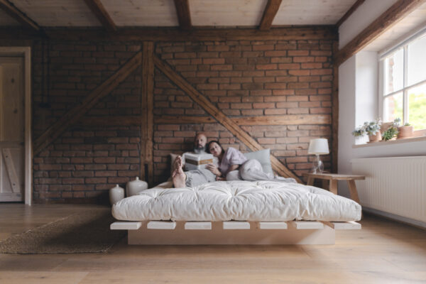 Materac -  FUTON lniany 80x160 - obrazek 3