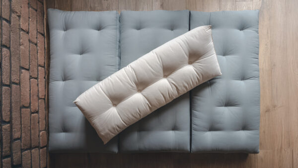 PROMO Poducha Węzgłowie 160 - silver Grey - od ręki - obrazek 4