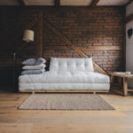 Sofa futon rozkładana z kokosem 90/180x200