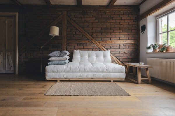 Sofa futon rozkładana z kokosem 90/180x200