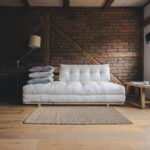 Sofa futon rozkładana z kokosem 80/160x200